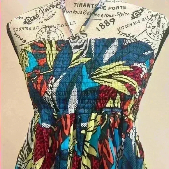 French Connection sz XS Knee-Length Sleeveless Spaghetti Strap Sundress - Picture 3 of 7